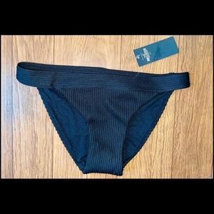 NWT hollister swim bottoms black XS